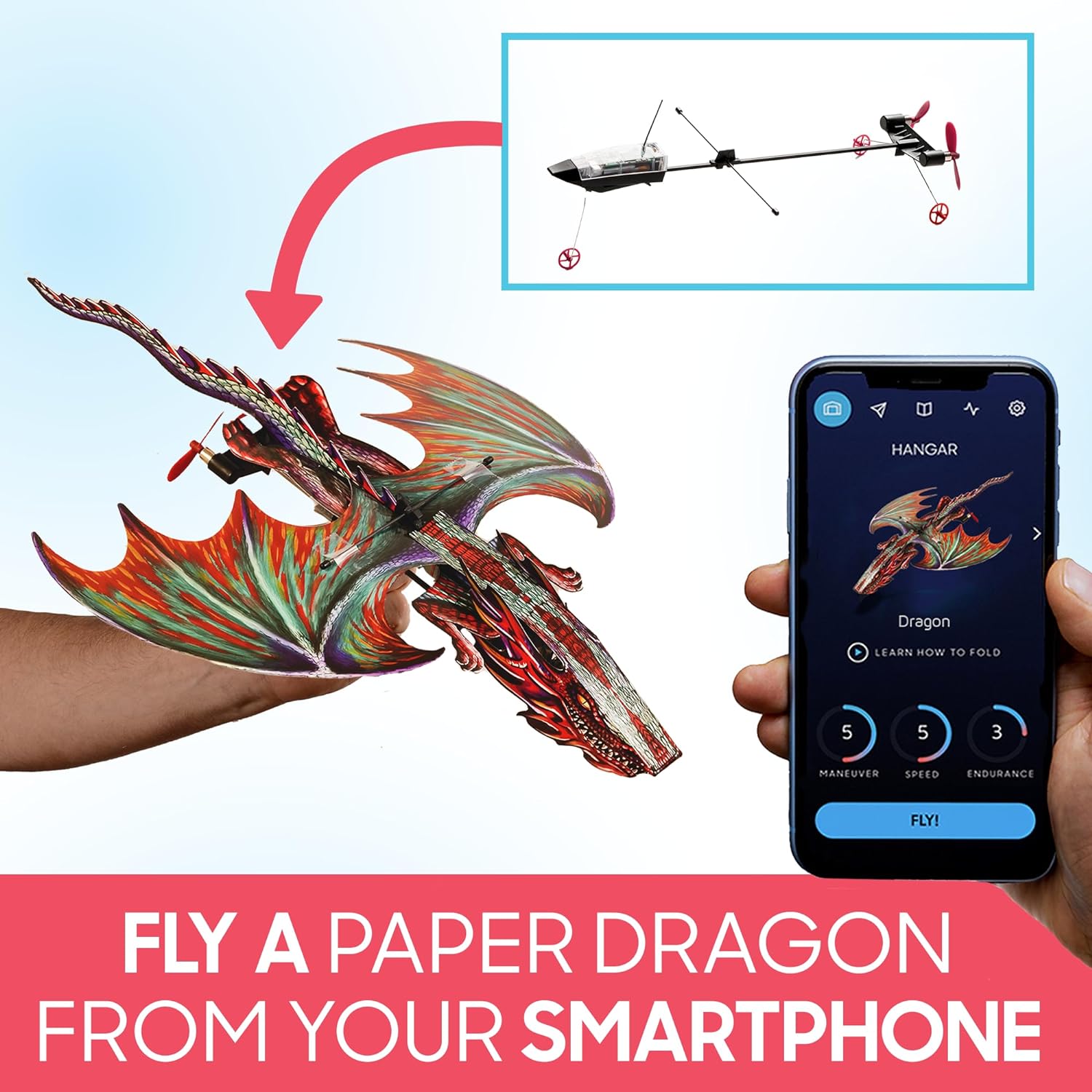 Flying Dragons Paper Airplane Kit